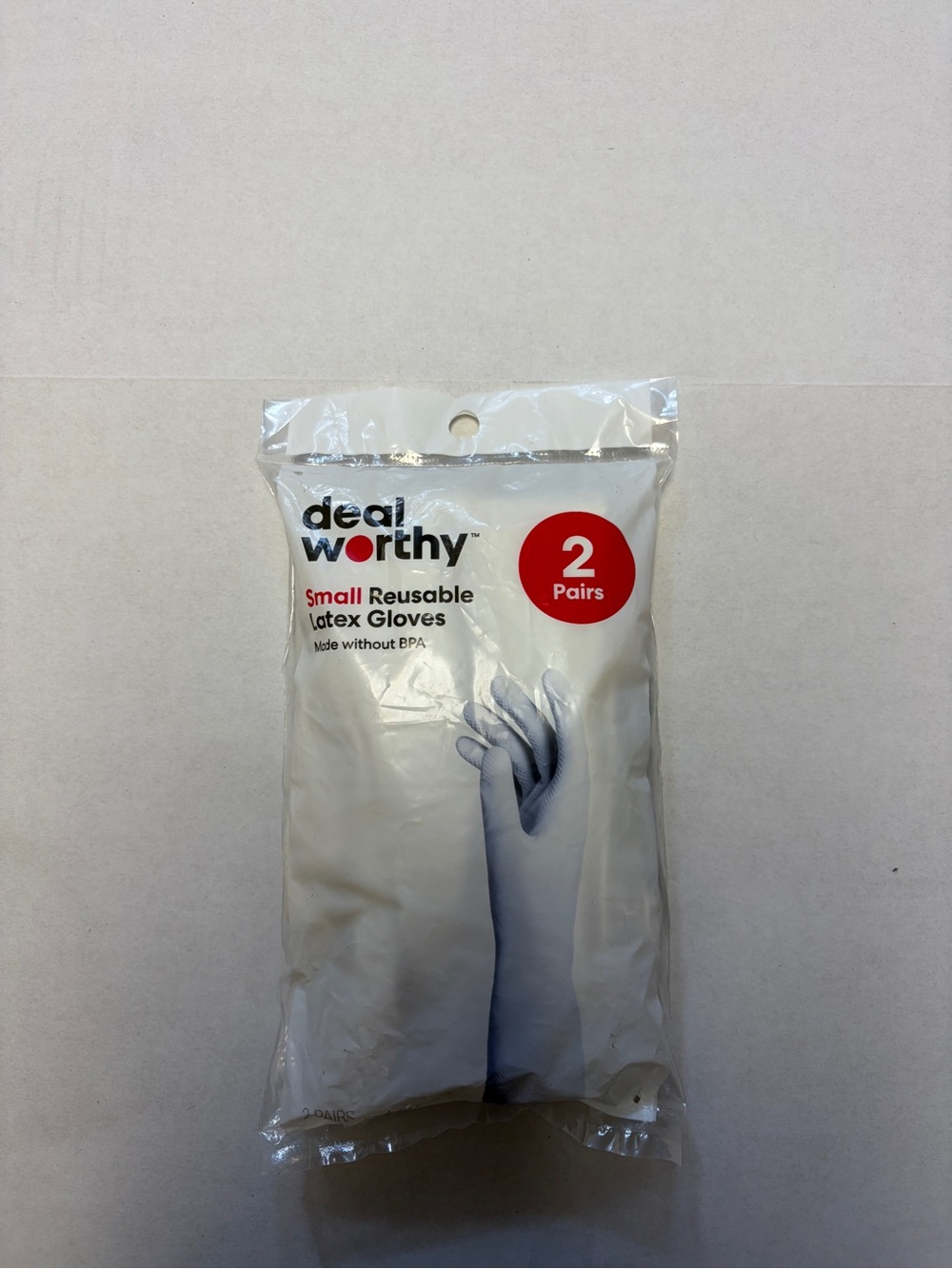 Dealworthy Small Reusable Latex Cleaning Gloves 2 Pairs Cotton Lined New